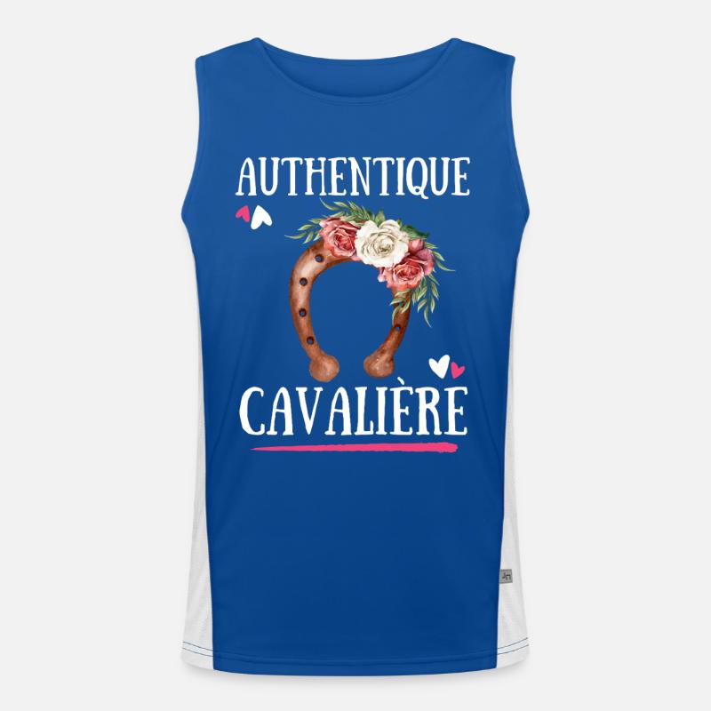 Authentischer Cavaliere Funktionelles Kontrast-Tank Top für Männer 