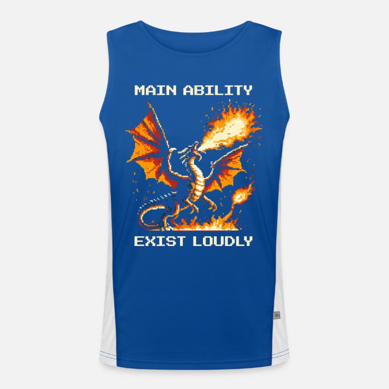 Main Ability: Exist Loud | Dragon Men's Functional Contrast Tank Top 