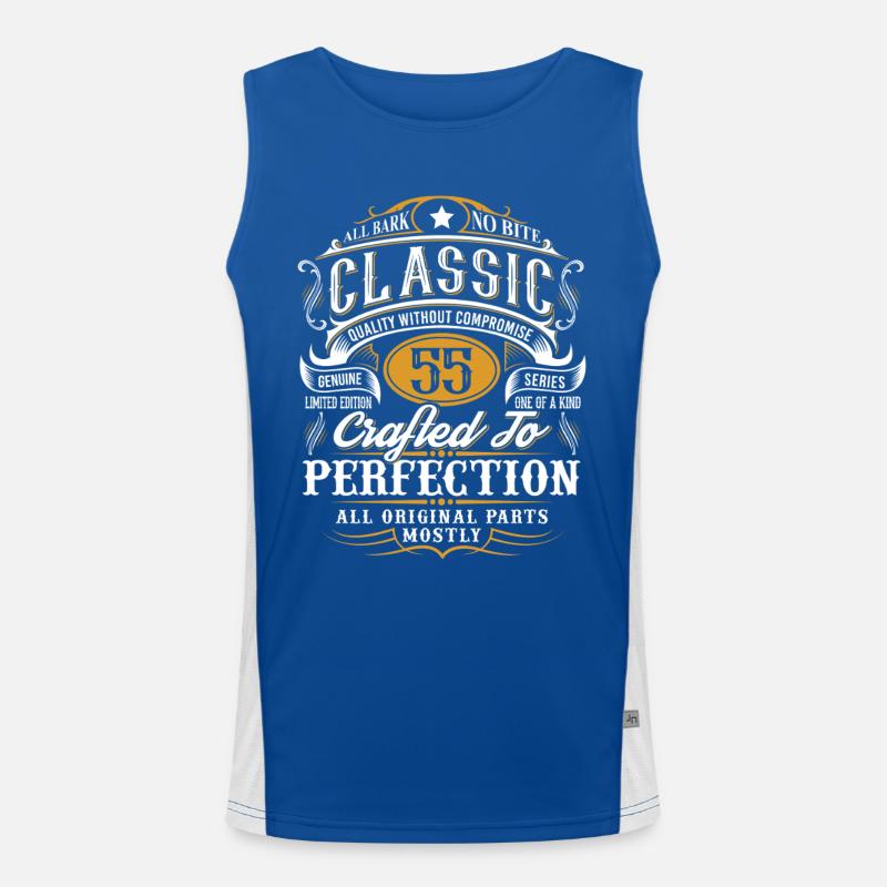 55th Birthday Men's Functional Contrast Tank Top 