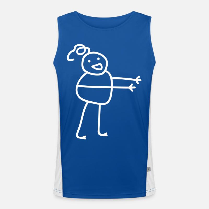 Hugging Man Geschenk Funktionelles Kontrast-Tank Top für Männer 