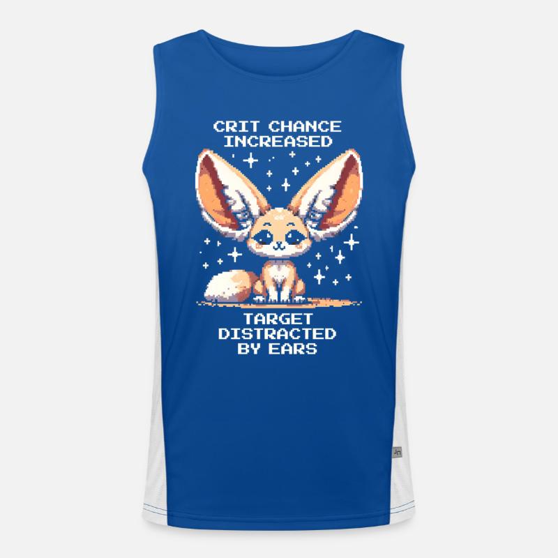 Chances de coup critique augmentées | Fennec, Oreilles Débardeur respirant contrasté Homme 