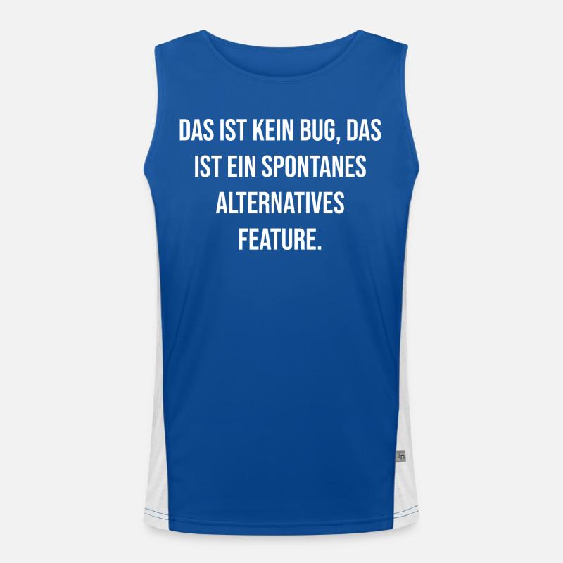 No bug spontaneous feature Men's Functional Contrast Tank Top 