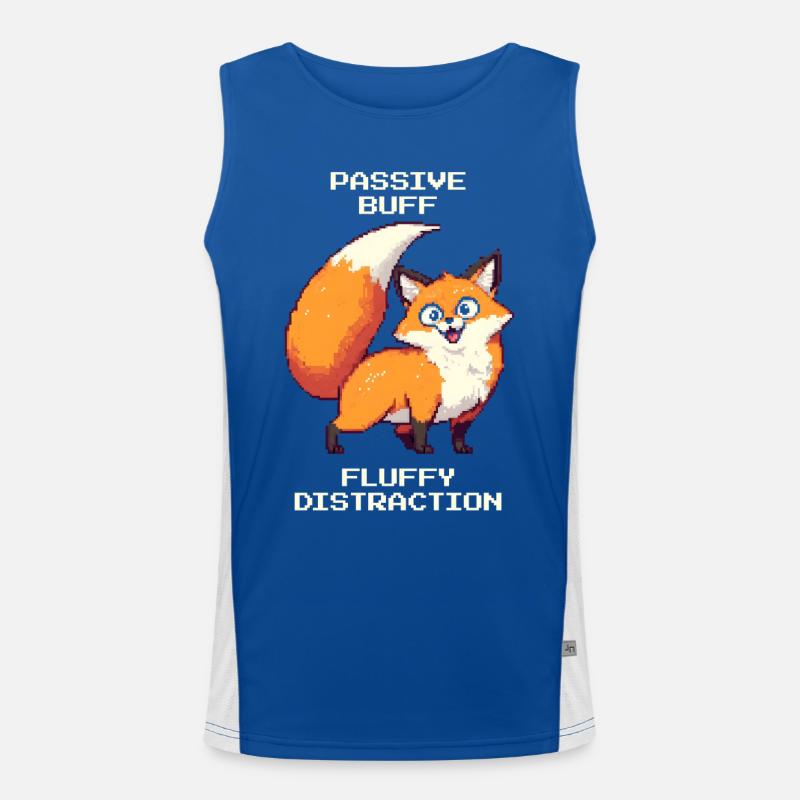 Distraction moelleuse | Renard Derpy Débardeur respirant contrasté Homme 