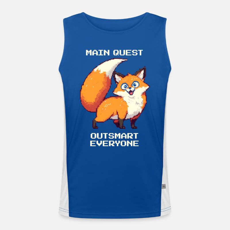 Hauptquest: alle austricksen | derpy Fuchs Funktionelles Kontrast-Tank Top für Männer 