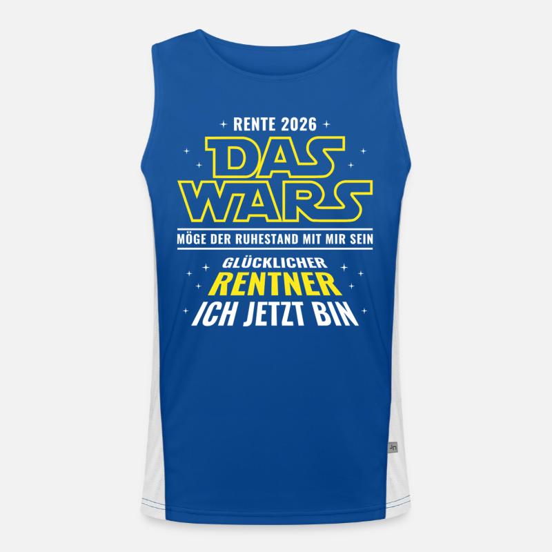 Rente 2026 Das wars - Glücklicher Rentner ich bin Funktionelles Kontrast-Tank Top für Männer 