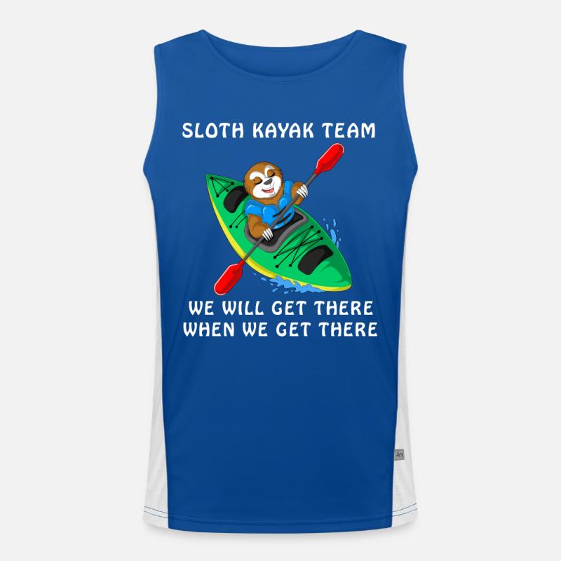 Sloth Kayak Team Men's Functional Contrast Tank Top 