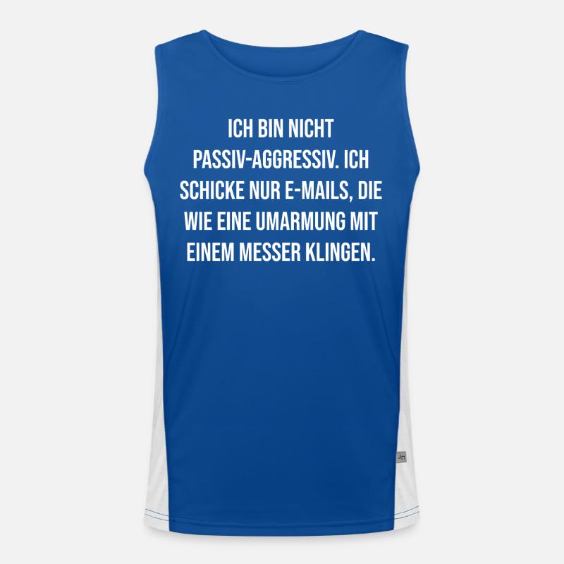 Cutting Email Hug Men's Functional Contrast Tank Top 