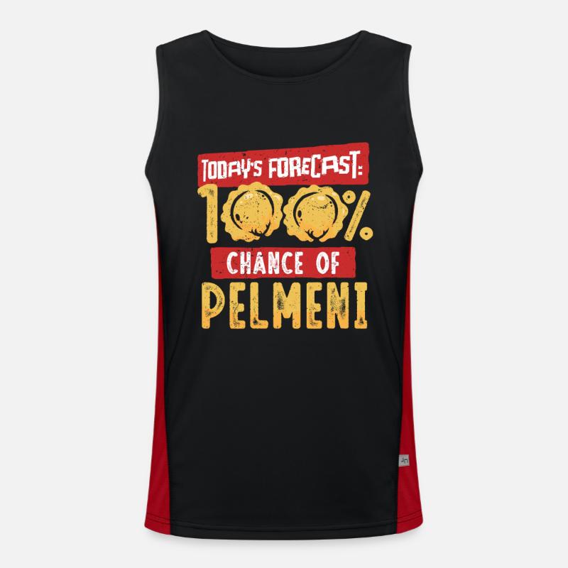 Pelmeni Pelmenis Funktionelles Kontrast-Tank Top für Männer 