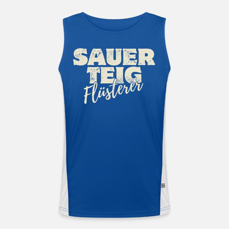 Sauerteig Flüsterer Funktionelles Kontrast-Tank Top für Männer 