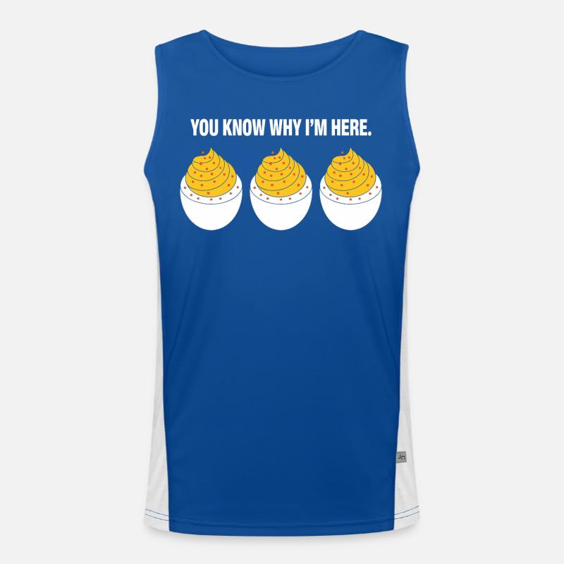 Gefüllte Eier Funktionelles Kontrast-Tank Top für Männer 