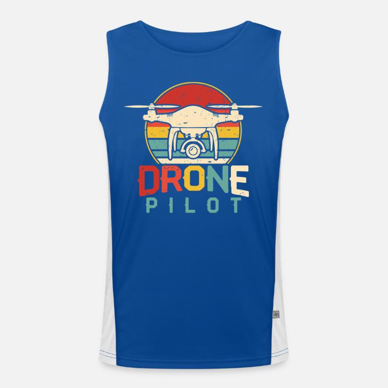 Drohne Funktionelles Kontrast-Tank Top für Männer 