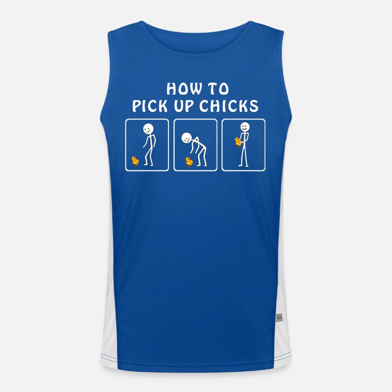 How to Pickup Chicks Men's Functional Contrast Tank Top 