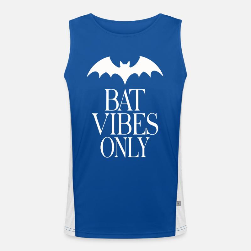 Fledermaus-Vibes Only – Goth-Statement Funktionelles Kontrast-Tank Top für Männer 