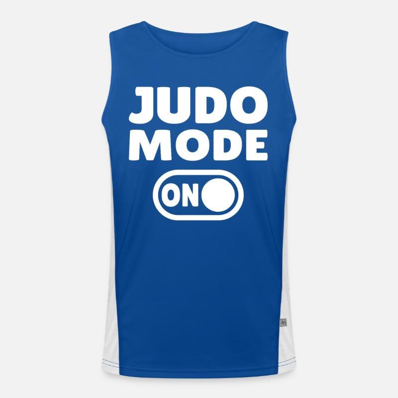 Judo Mode ON – Stärke, Disziplin & Kampfgeist Funktionelles Kontrast-Tank Top für Männer 