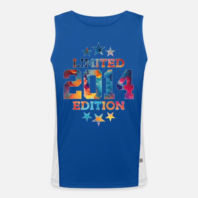 LIMITED EDITION 2014 12. GEBURTSTAG Funktionelles Kontrast-Tank Top für Männer 