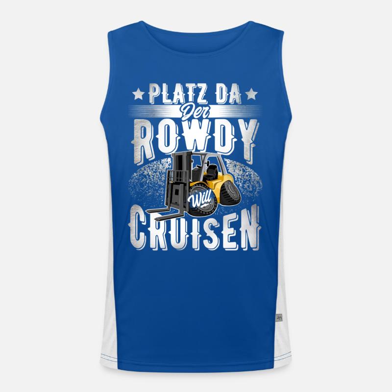 Staplerfahrer Funktionelles Kontrast-Tank Top für Männer 