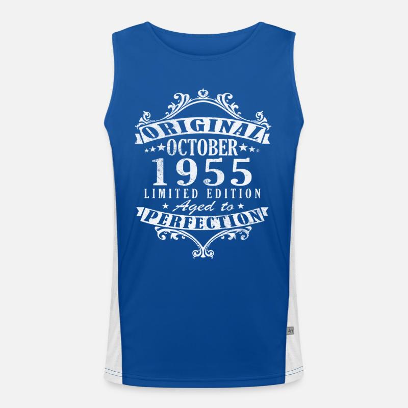 October 1955 Birthday Gift - October 1955 Men's Functional Contrast Tank Top 