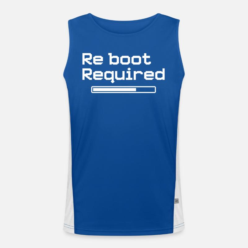Redémarrage requis - Style de jeu rétro Débardeur respirant contrasté Homme 
