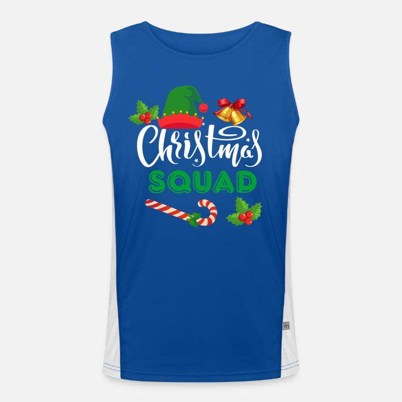 Weihnachtskader Funktionelles Kontrast-Tank Top für Männer 