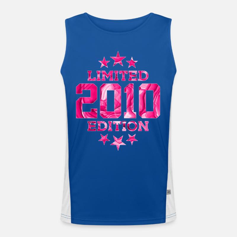 LIMITED EDITION 2010 16. GEBURTSTAG Funktionelles Kontrast-Tank Top für Männer 