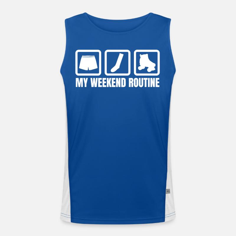 Ma routine du week-end Débardeur respirant contrasté Homme 