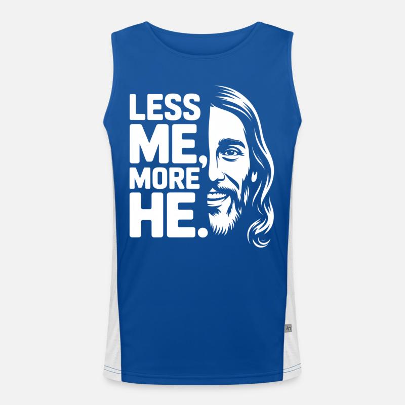 Moins moi plus Il Foi chrétienne Débardeur respirant contrasté Homme 