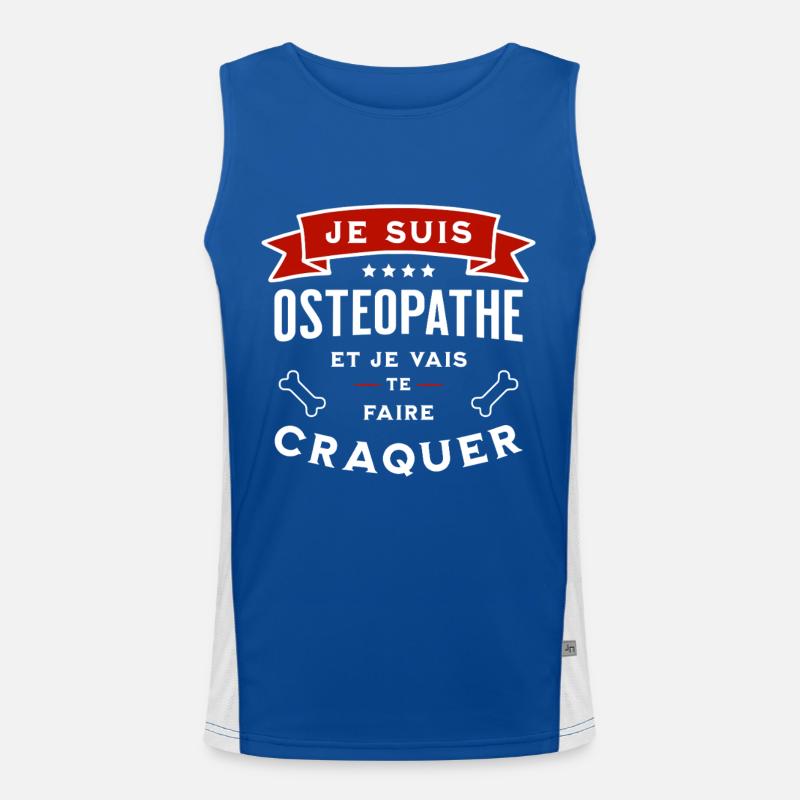 Ich bin Osteopath und ich werde dich dazu bringen, dich zu verlieben Funktionelles Kontrast-Tank Top für Männer 