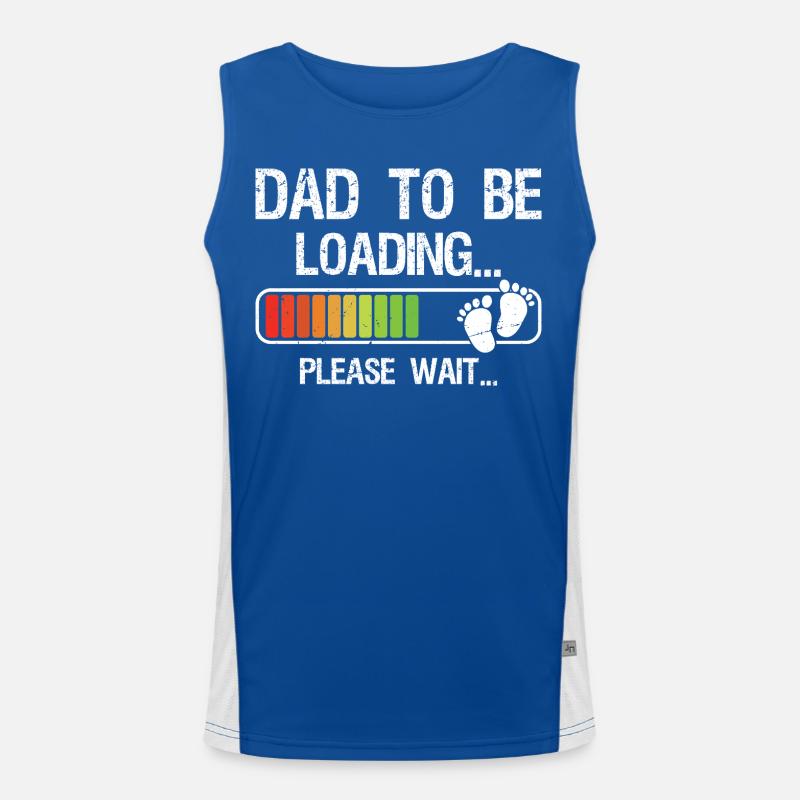 Expecting Dad Shirt Gift for Dad-To-Be Loading Funktionelles Kontrast-Tank Top für Männer 