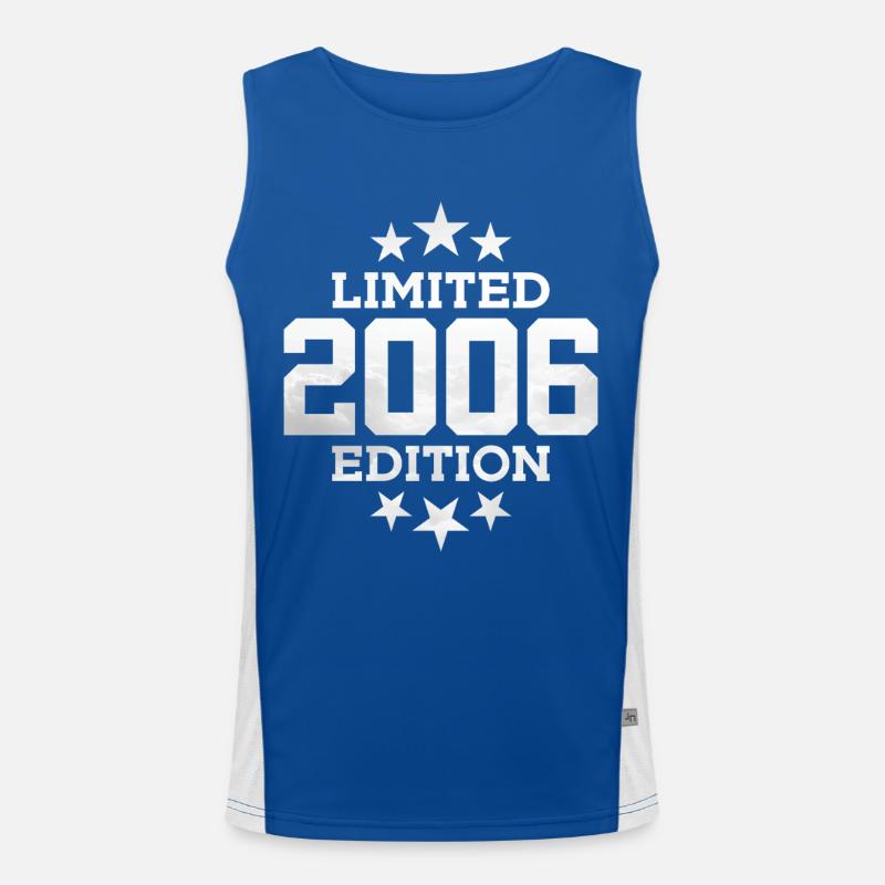 LIMITED EDITION 2006 20. GEBURTSTAG Funktionelles Kontrast-Tank Top für Männer 