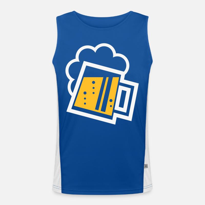 Bayrischer Bierkrug (Bier / Maßkrug / R /// 2C) Funktionelles Kontrast-Tank Top für Männer 