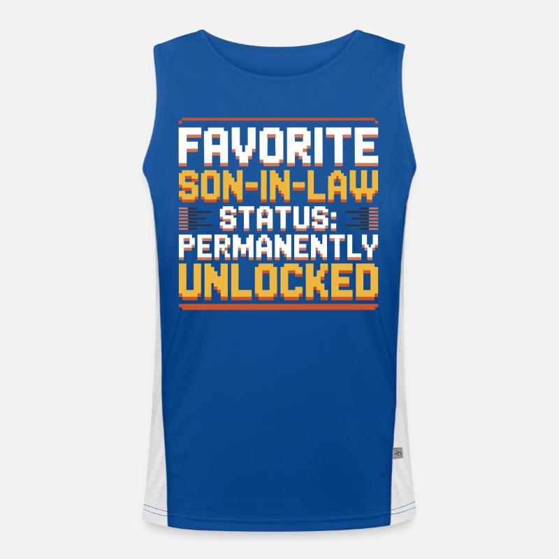 Schwiegermutter Retro Lustiger Schwiegervater Funktionelles Kontrast-Tank Top für Männer 