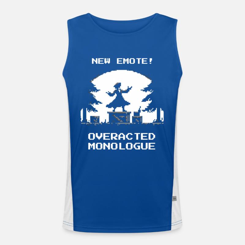 Nouvelle emote : Monologue surjoué | Théâtre RPG Débardeur respirant contrasté Homme 