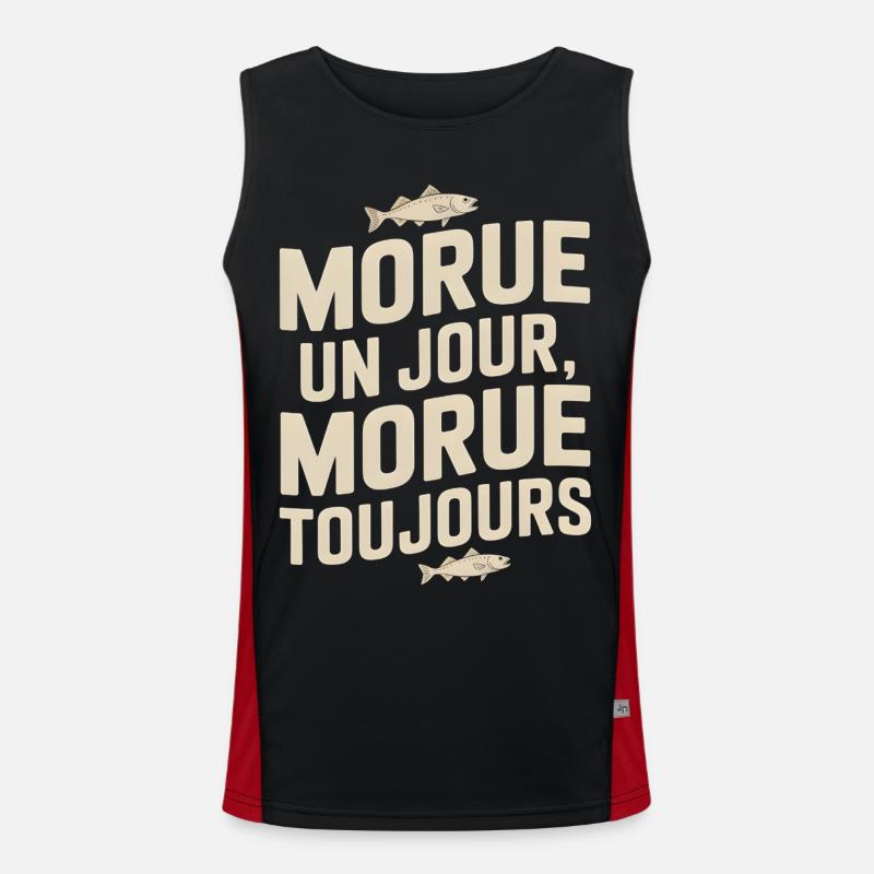 Once cod Cod - Men's Functional Contrast Tank Top  - black/red