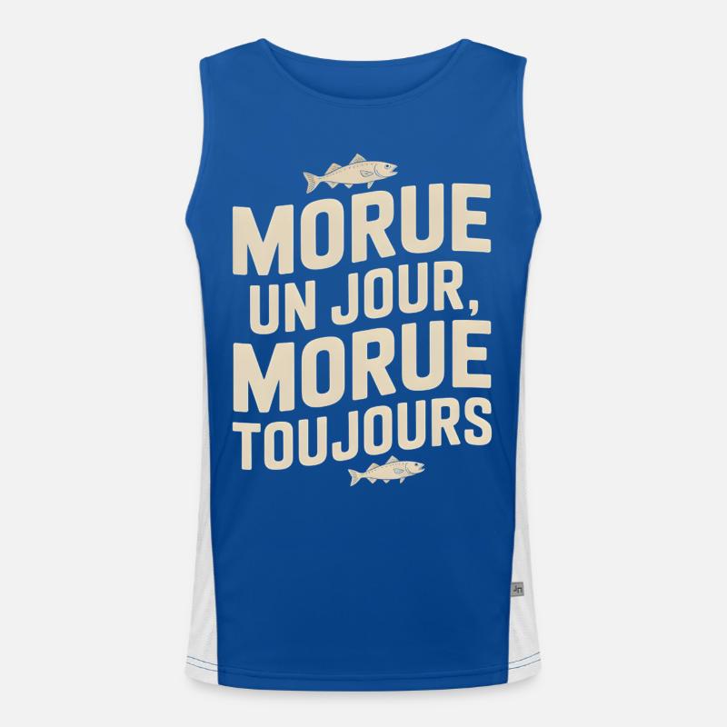 Einmal Kabeljau Kabeljau Funktionelles Kontrast-Tank Top für Männer 