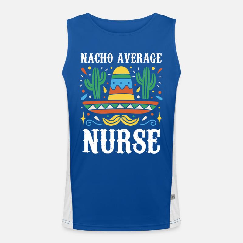 Nacho Average Nurse Men's Functional Contrast Tank Top 