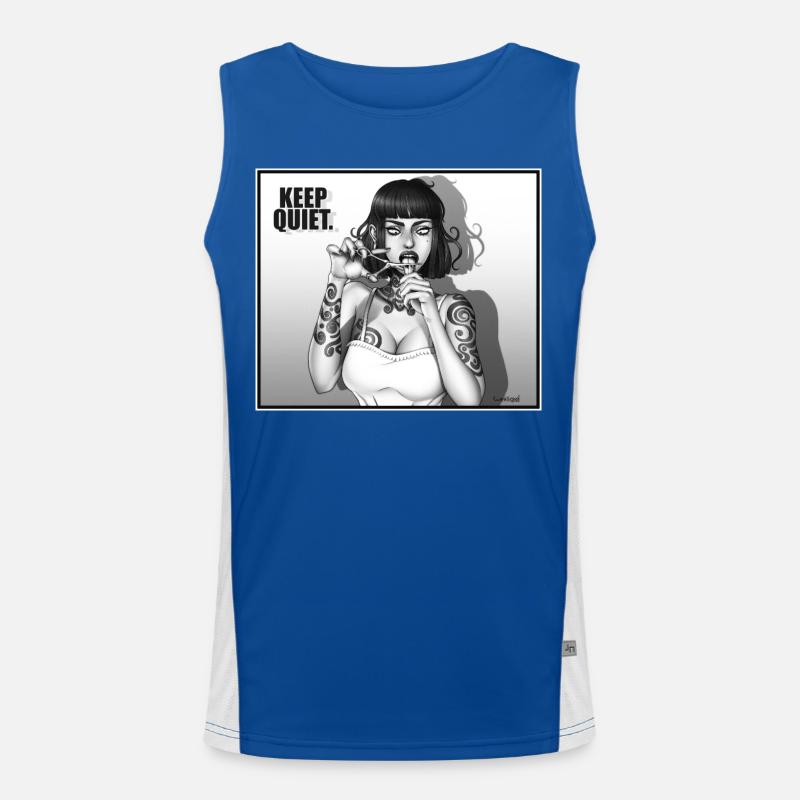 KEEP_QUIET Men's Functional Contrast Tank Top 