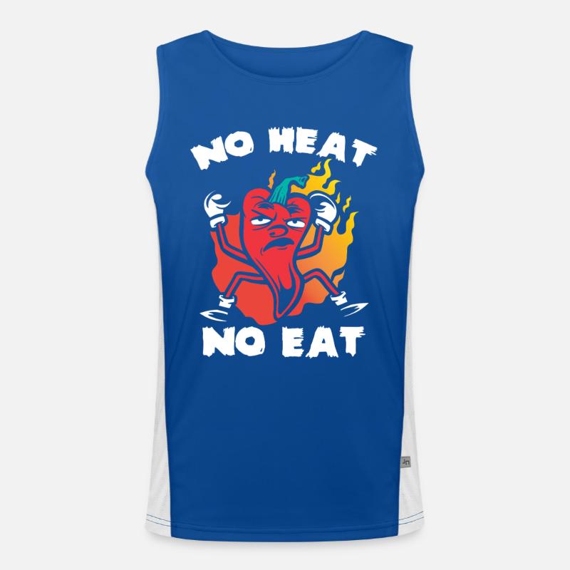 Chili Herz Kein Fleisch Funktionelles Kontrast-Tank Top für Männer 