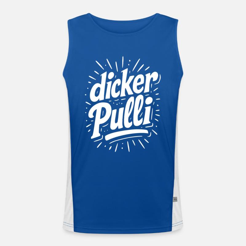 Thick Sweater Neon Typo Men's Functional Contrast Tank Top 