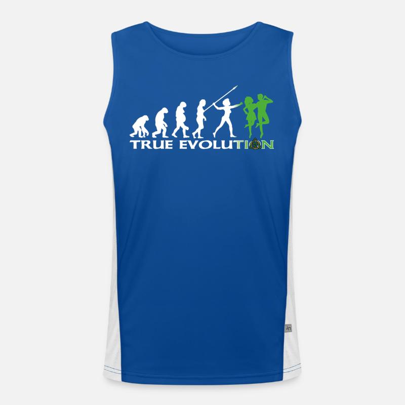 Evolution towards traditional Irish dance Men's Functional Contrast Tank Top 