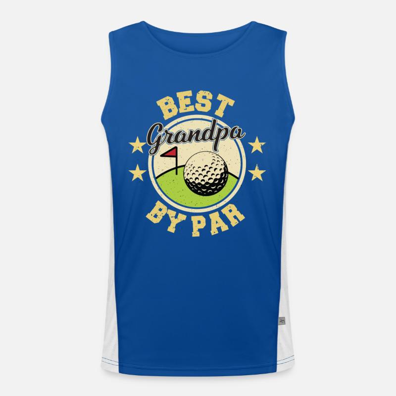 Golf Opa Funktionelles Kontrast-Tank Top für Männer 