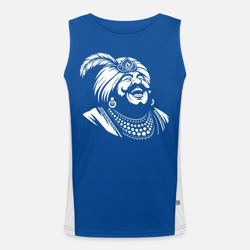Lachender Ali Baba Design Funktionelles Kontrast-Tank Top für Männer 