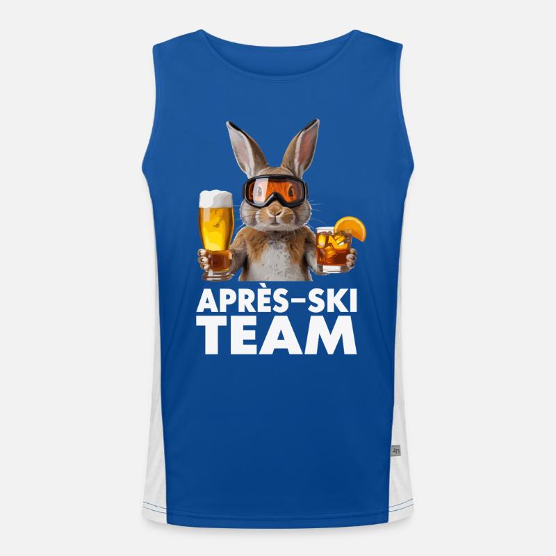 Après-Ski Häschen Team Funktionelles Kontrast-Tank Top für Männer 