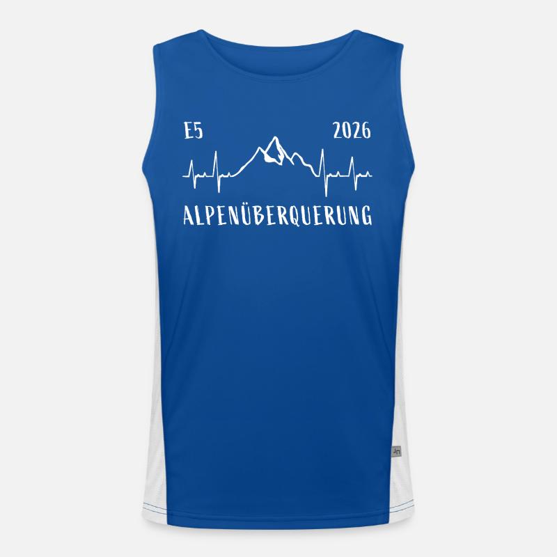 Alpenüberquerung E5 2026 Funktionelles Kontrast-Tank Top für Männer 