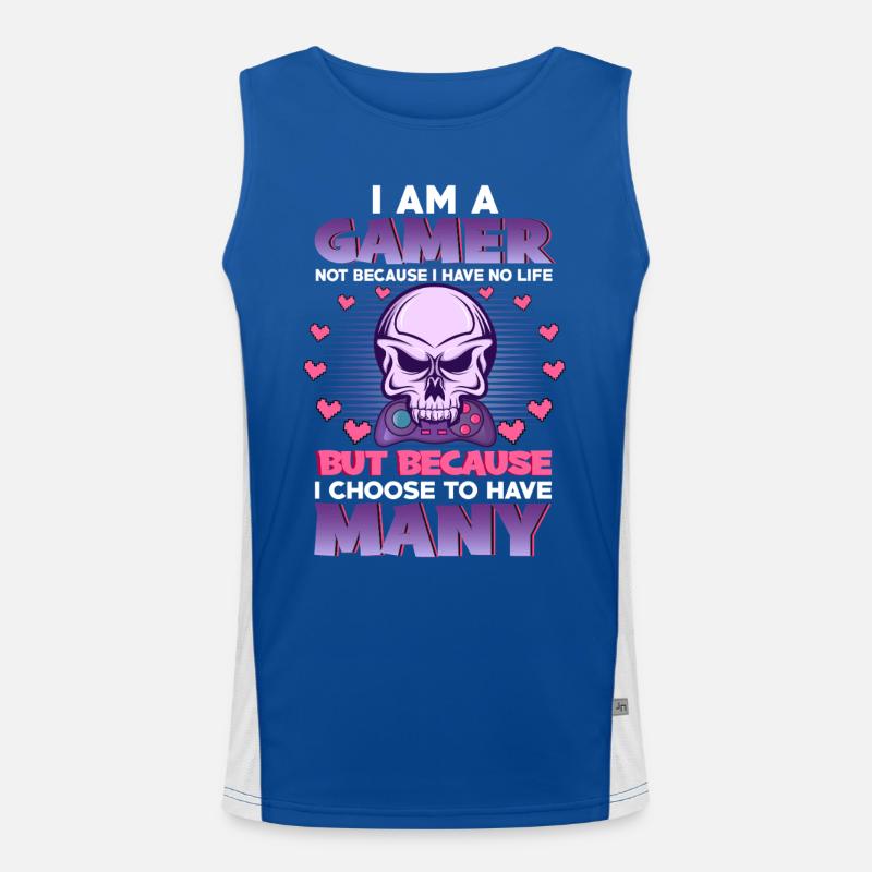Gaming Funktionelles Kontrast-Tank Top für Männer 