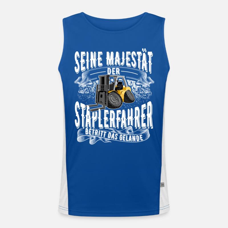 Staplerfahrer Funktionelles Kontrast-Tank Top für Männer 