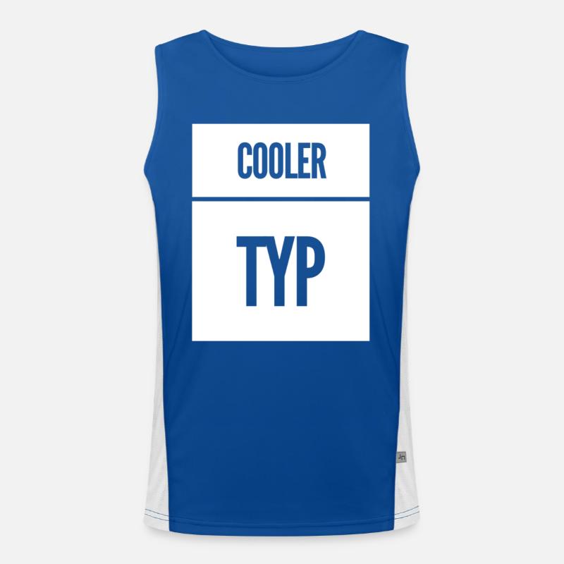 Cool Guy Funny Saying Men's Functional Contrast Tank Top 