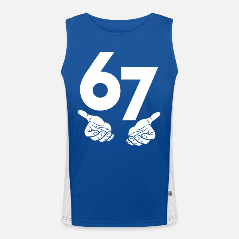 6 7 Funktionelles Kontrast-Tank Top für Männer 