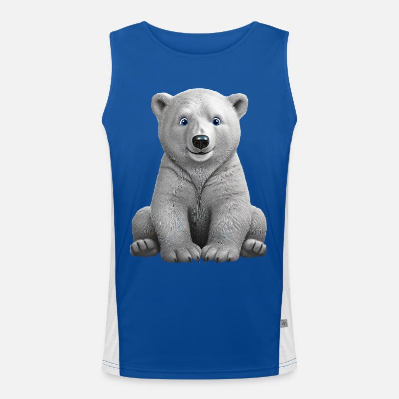 Eisbaer Funktionelles Kontrast-Tank Top für Männer 