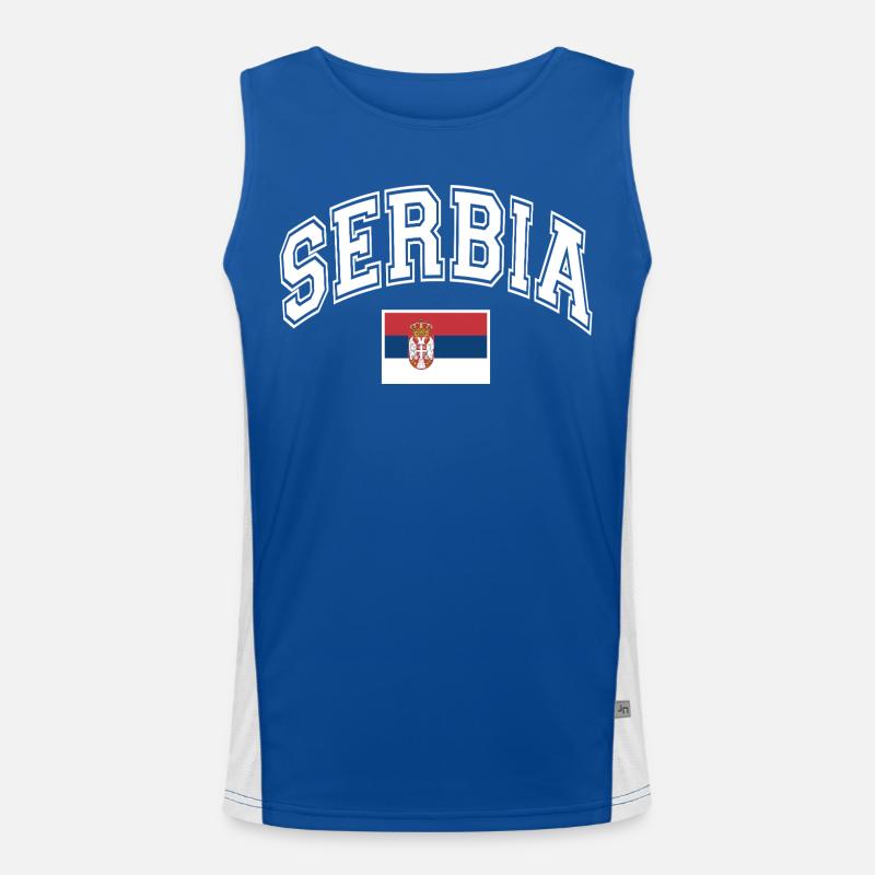 Serbie Débardeur respirant contrasté Homme 