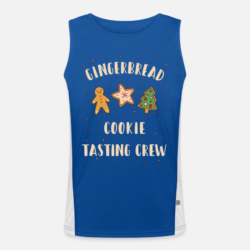Gingerbread Cookie Tasting Crew Funktionelles Kontrast-Tank Top für Männer 